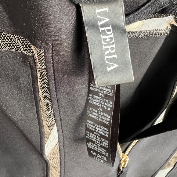 La Perla Black Label Ultra Rare Desire Neoprene Lace Zipper Bodysuit (Black) - Picture 10 of 10